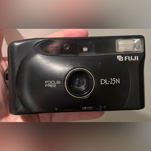 Vintage FUJI Compact Camera DL-25N (Focus Free) Point & Shoot 35mm Film